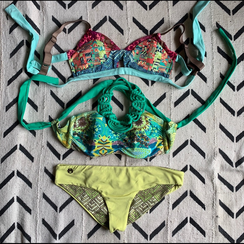 Maaji Green/Yellow Bikini 👙 Bundle  !SOLD!